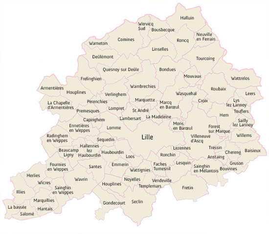 Carte lille